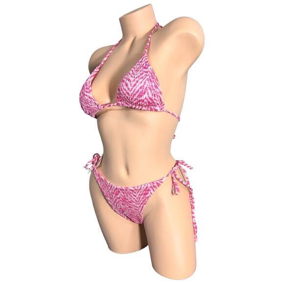 3 Piece Set Summer Haus Andy Triangle Top S & Tie Side Bottom S & L $230 - Picture 6 of 14